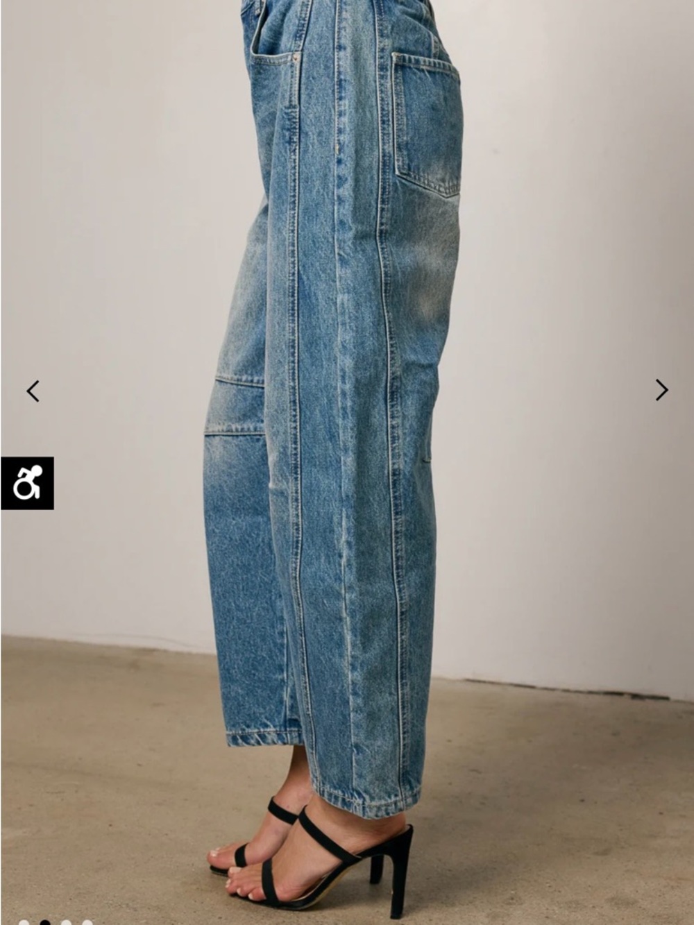 bohme Washed Blue Women's Relaxed Straight Jeans - Picture 2 of 7